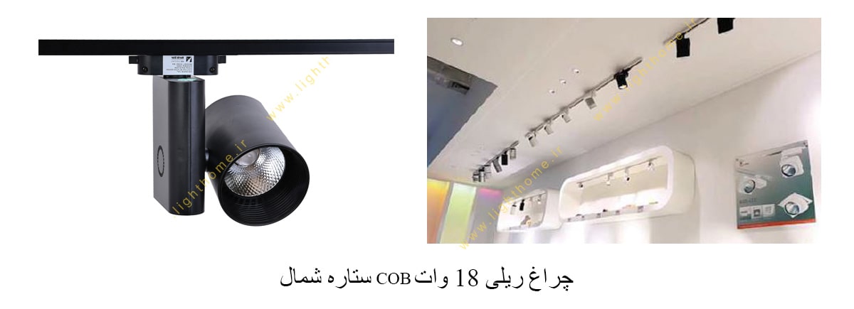 چراغ ریلی 18 وات COB ستاره شمال مدل X271