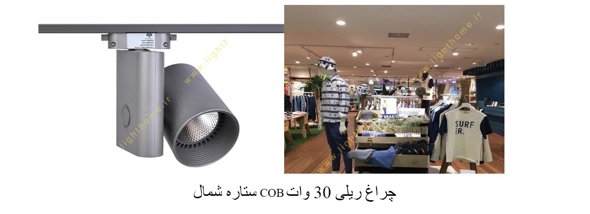 چراغ ریلی 30 وات COB ستاره شمال مدل X265