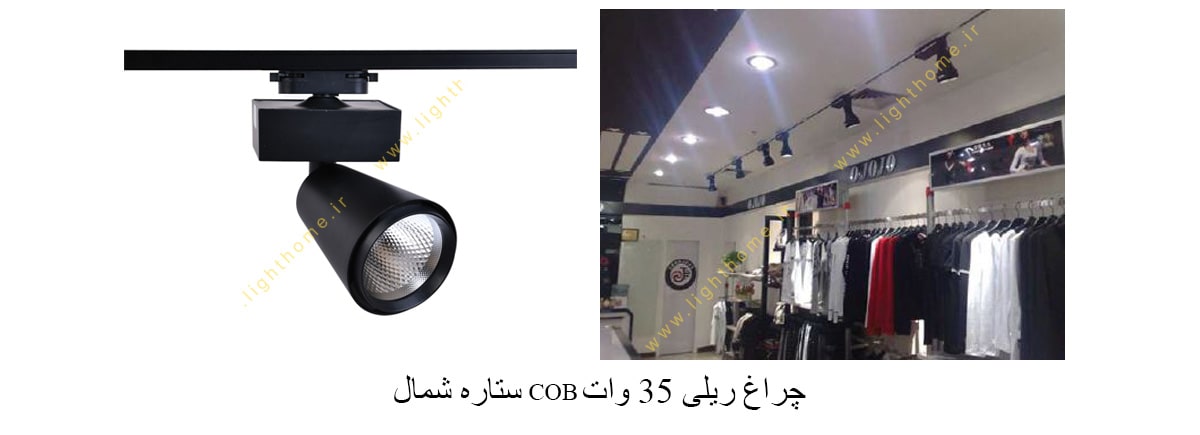 چراغ ریلی 35 وات COB ستاره شمال مدل X216