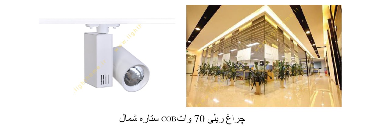 چراغ ریلی 70 وات COB ستاره شمال مدل X29