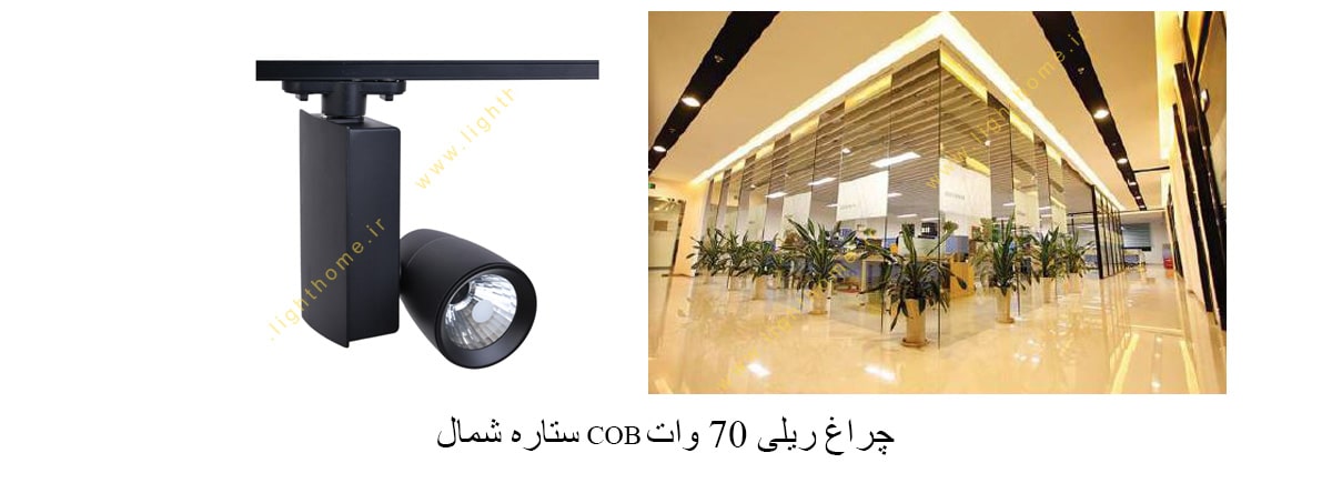 چراغ ریلی 70 وات COB ستاره شمال مدل X62