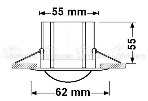 سنسور سقفی توکار fec-40