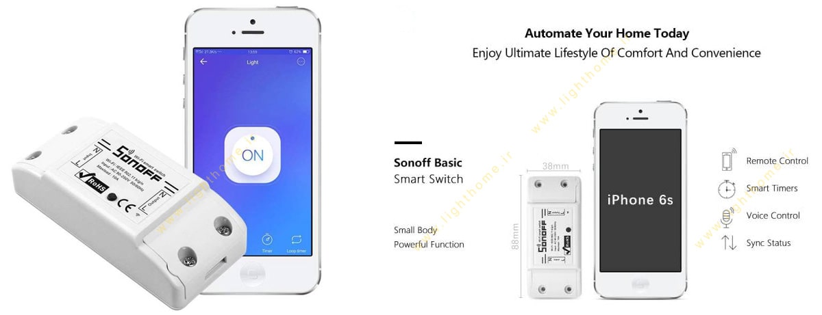 سوئیچ تک کانال SONOFF مدل BASIC