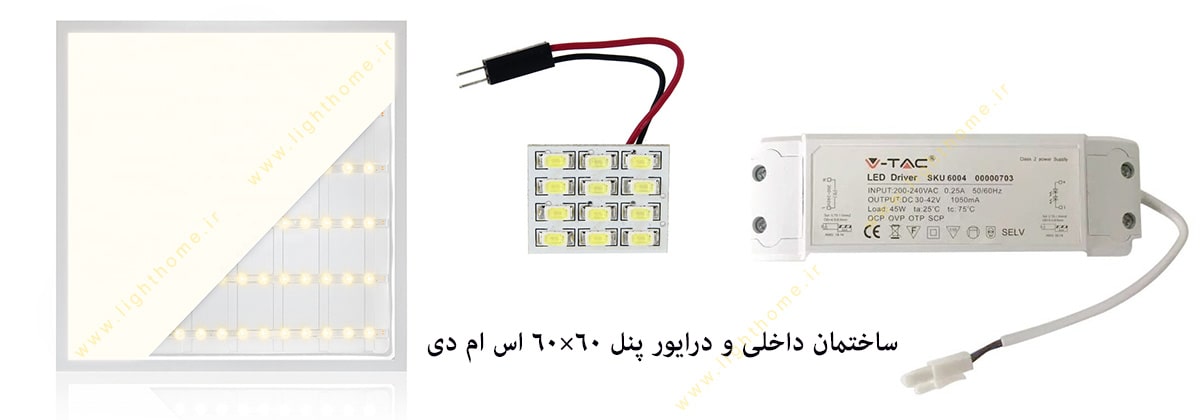 ساختمان داخلی پنل 60 در 60 SMD