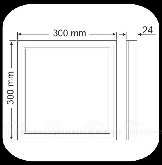 چراغ SMD توکار 30*30 فاین