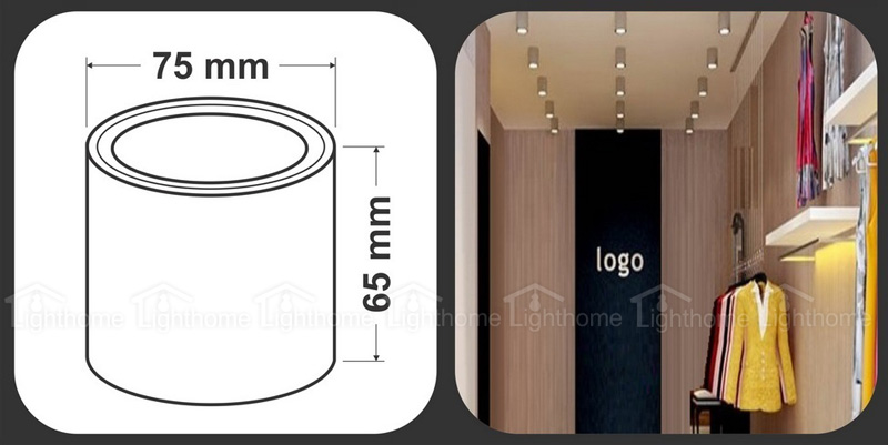 چراغ SMD روکار7 وات فاین مدل FEC-SMD-555