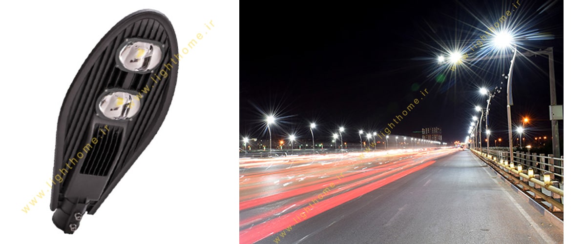 چراغ خیابانی 100 وات پارس شهاب مدل صدف