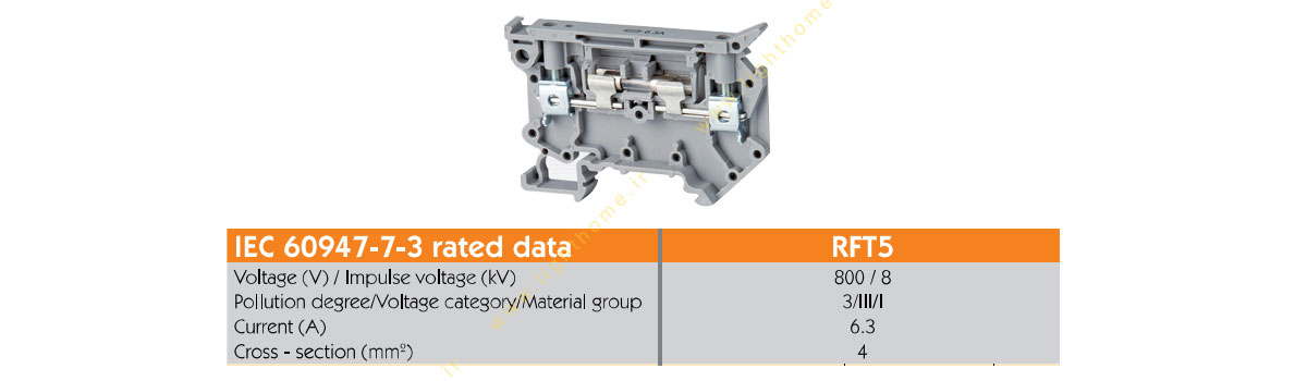 ترمینال رعد فیوزخور مدل rft5