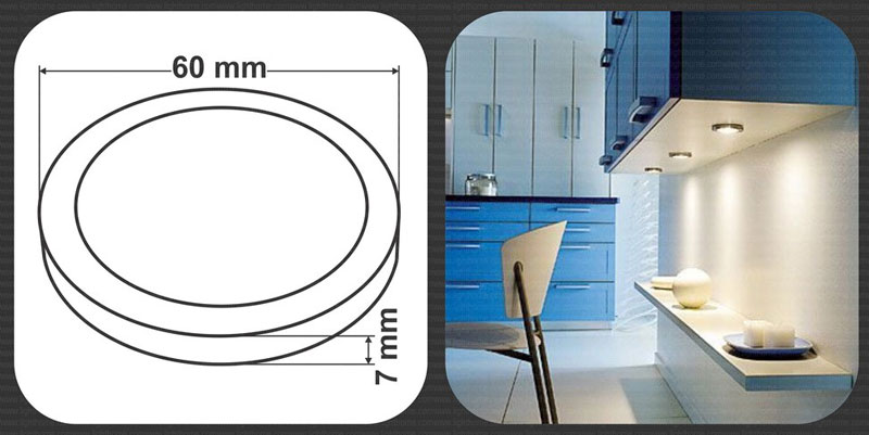 چراغ روکار کابینتی 1.8 وات مدل FEC-A1121