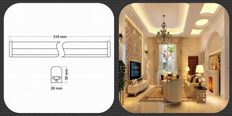 چراغ زیر کابینتی LED فاین با توان 5 وات- چراغ زیرکابنتی 5 وات LED