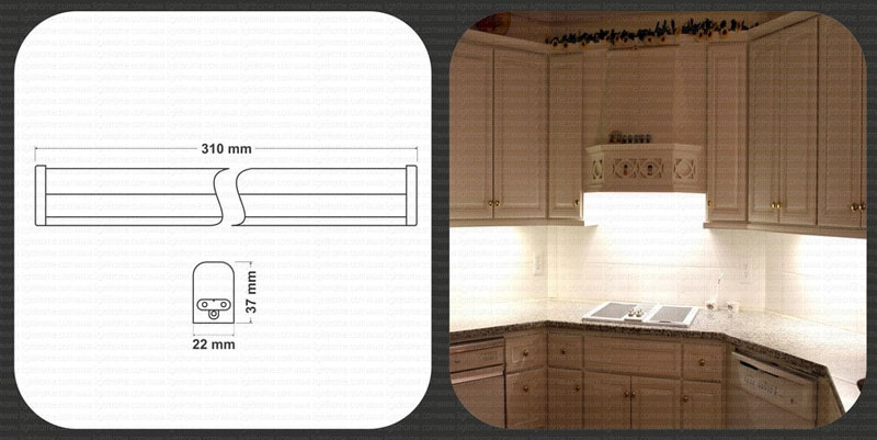 چراغ زیرکابینتی فلورسنت 8 وات مدل FEC-T5