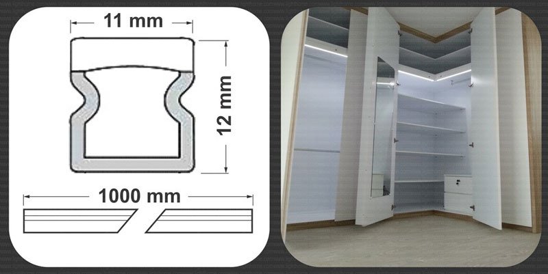 چراغ کابینتی LED طرح فلکسی مدل FEC-2303