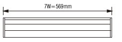 چراغ ال ای دی زیرکابینتی 7 وات nvc مدل T5G-06