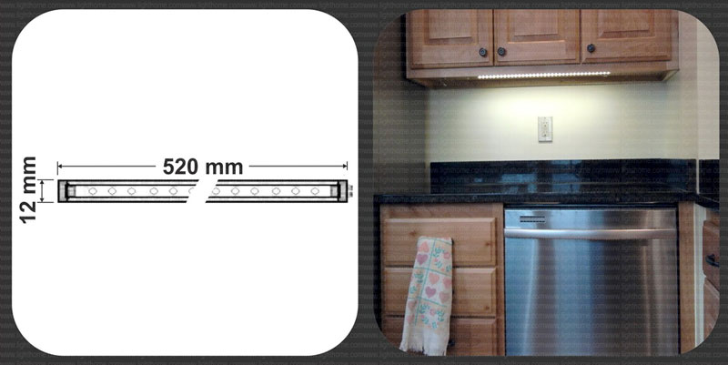 چراغ دکور ال ای دی مدل FEC-331-L - چراغ کابینتی روکار مدل FEC-331-L