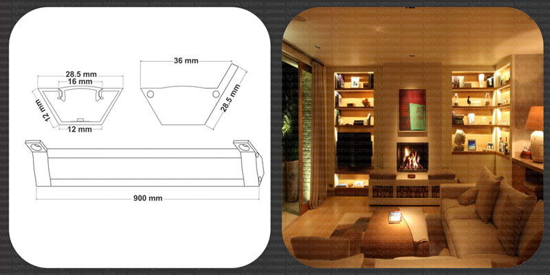 چراغ LED دکوری مدل FEC-2800-90