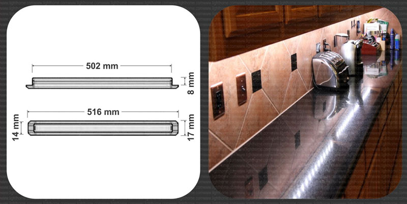 چراغ ویترینی LED توکار مدل FEC-312-51