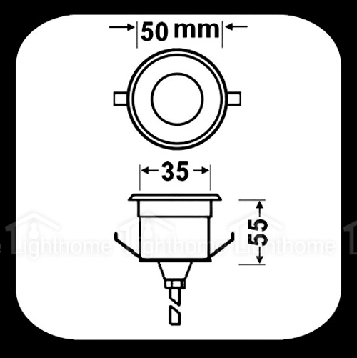 چراغ دفنی مدل FEC-1601-3W