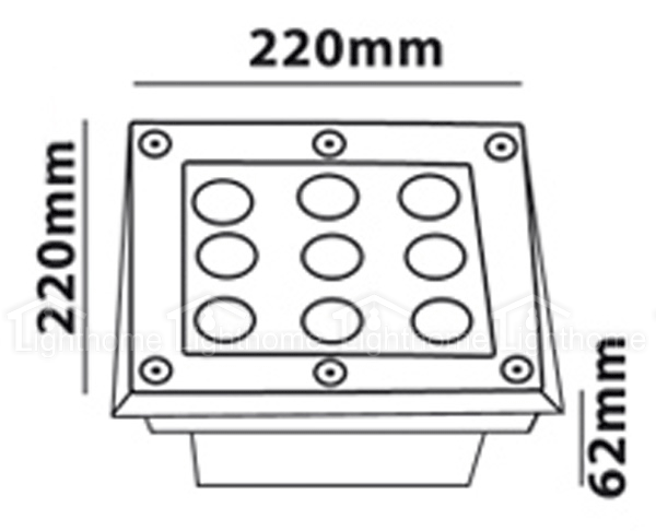 چراغ دفنی مدل TSL-4602-9