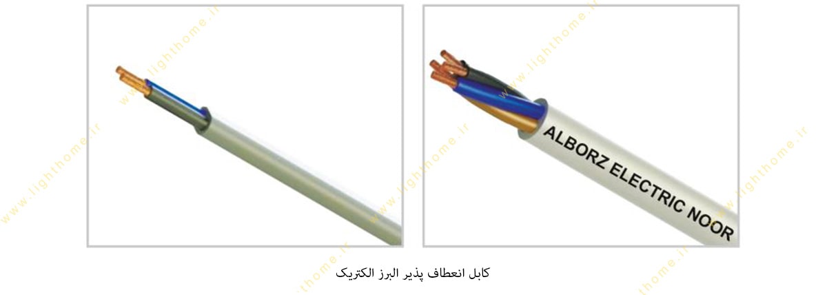 کابل انعطاف پذیر البرز سیم و کابل البرز