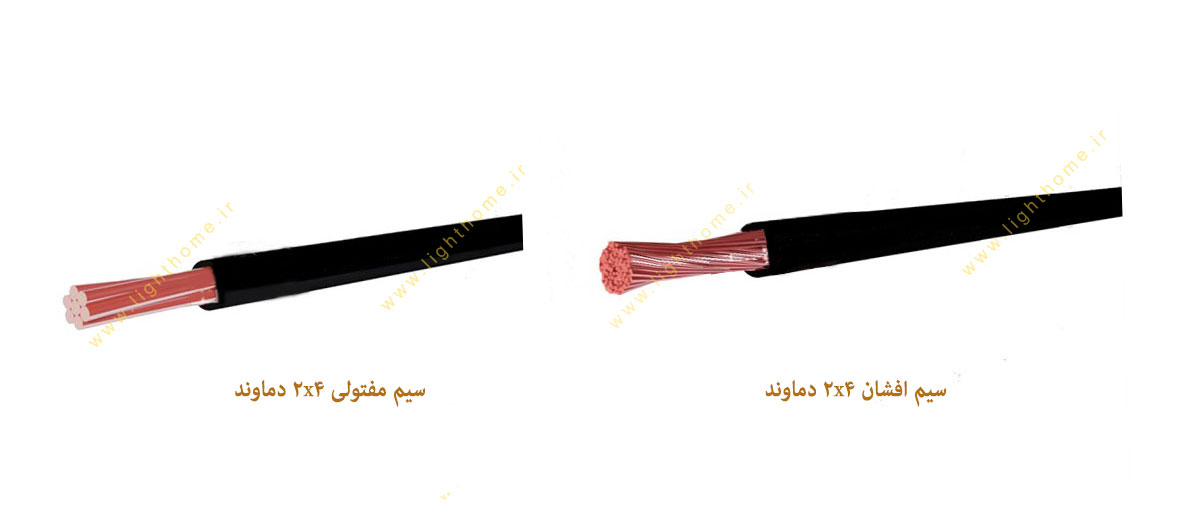 سیم افشان و مفتولی سایز 2x4 دماوند