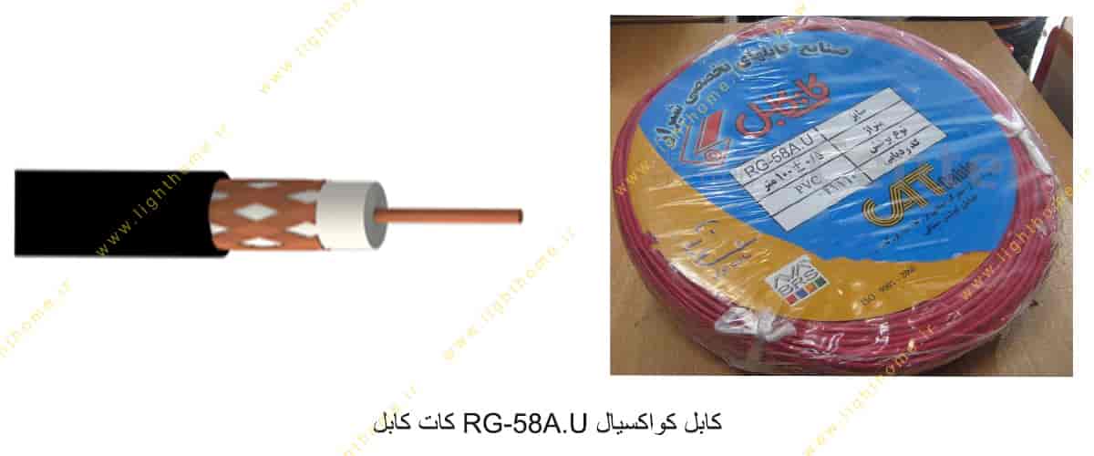 کابل کواکسیال RG-58A.U کات کابل