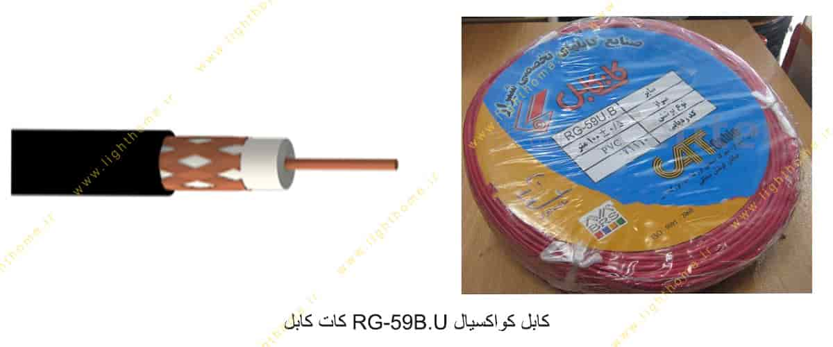 کابل کواکسیال RG-59B.U کات کابل