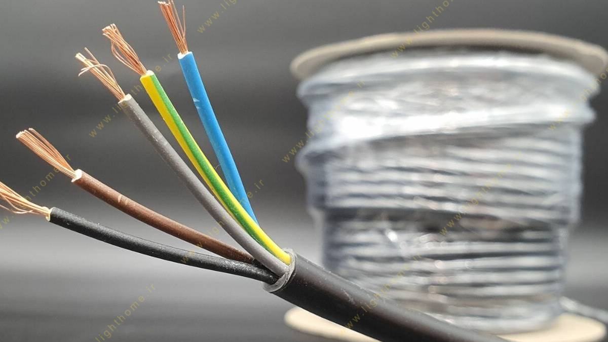 کابل افشان پنج رشته لوشان سایز 10×5