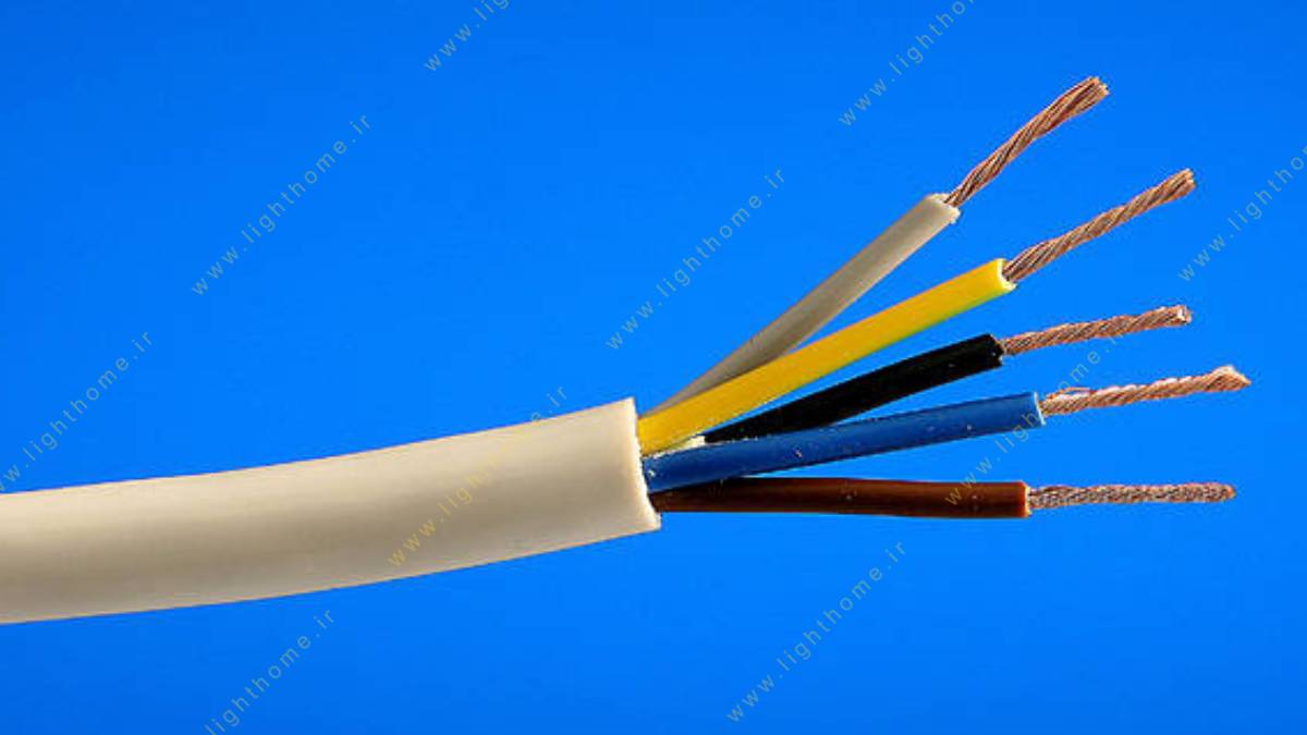 کابل افشان پنج رشته لوشان سایز 4×5