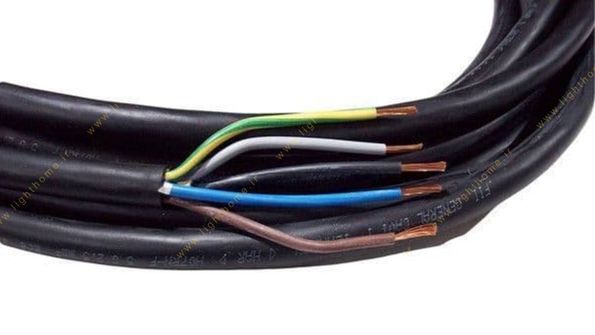 کابل افشان پنج رشته لوشان سایز 6×5