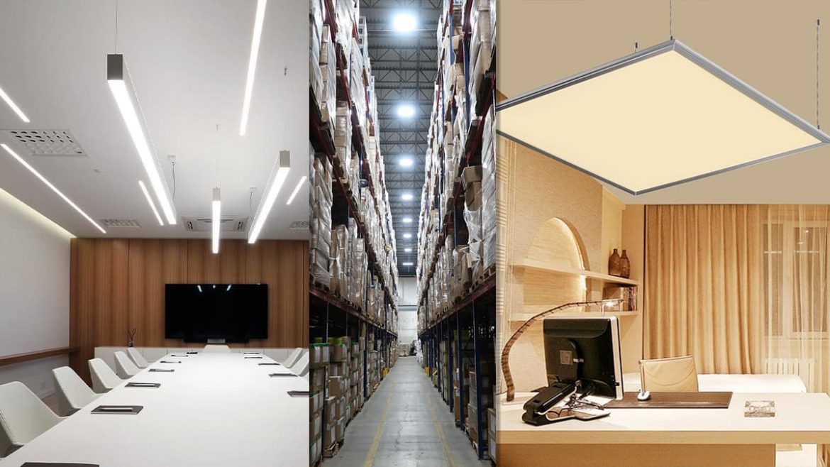 choose-office-lighting انتخاب چراغ جهت نورپردازی اداری