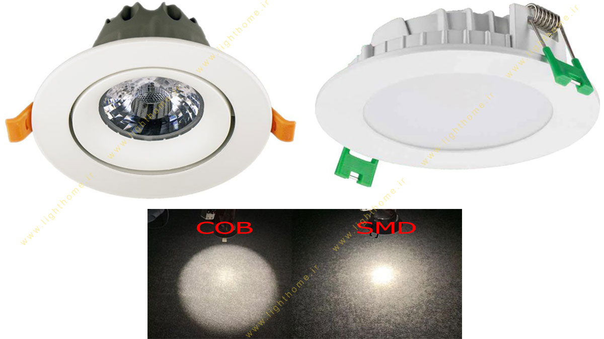 تفاوت لامپ ال ای دی SMD و COB