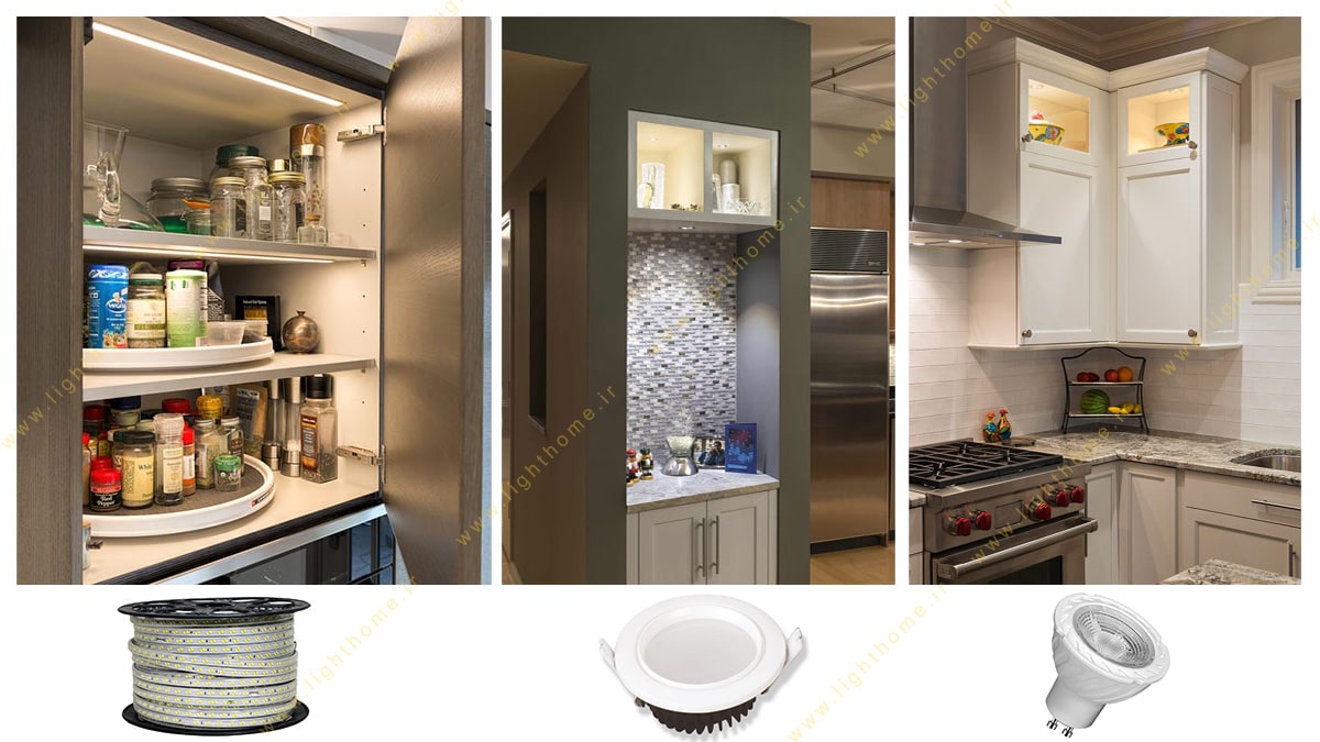 نور مناسب کابینت