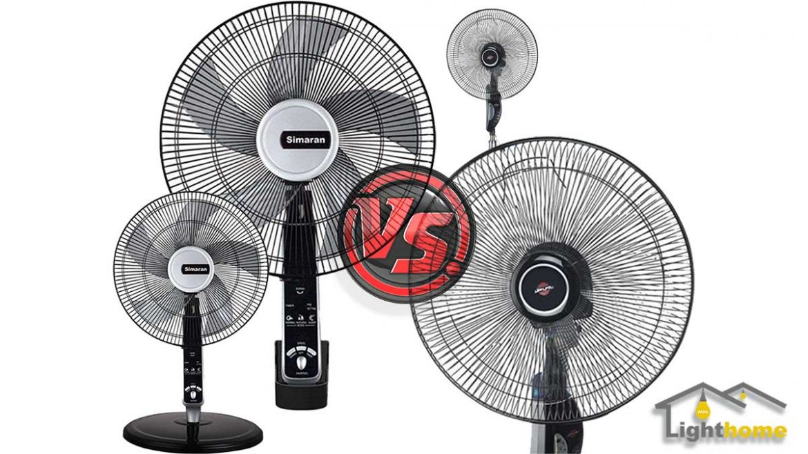 fan-difference مقایسه پنکه سیماران و پارس خزر