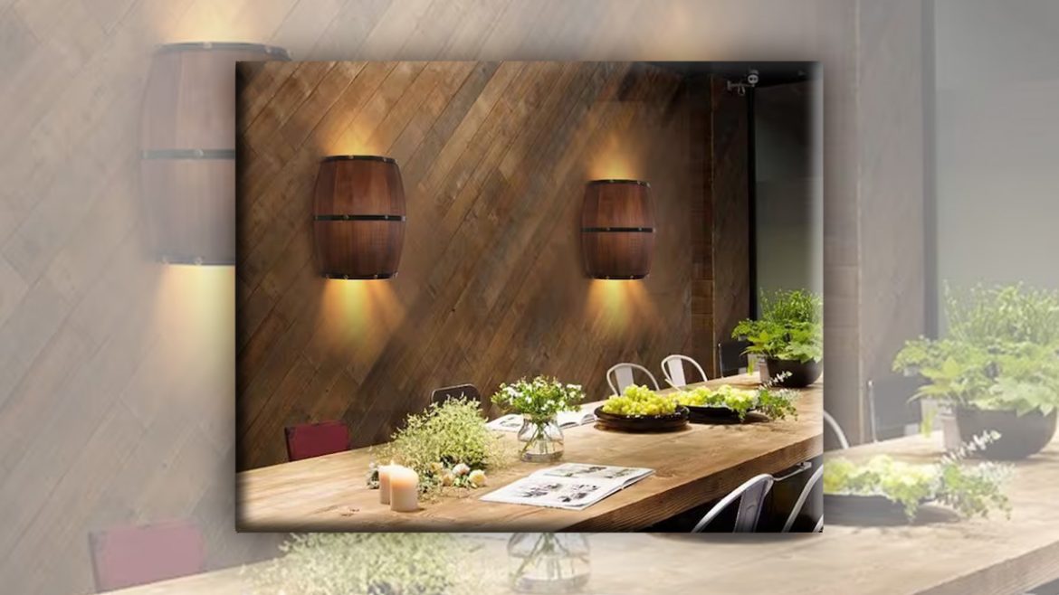 wall-light-in-restaurant چراغ دیواری در رستوران عاملی برای جذب مشتری