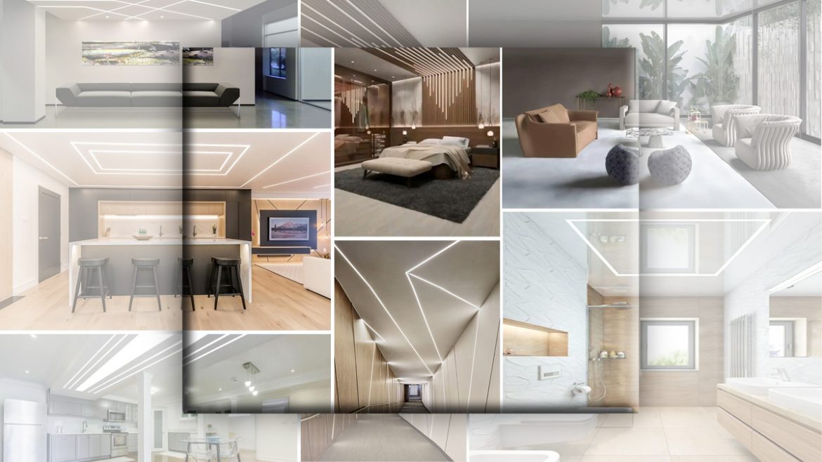 ceiling-linear-light همه چیز درباره نورپردازی سقف با لاین نوری