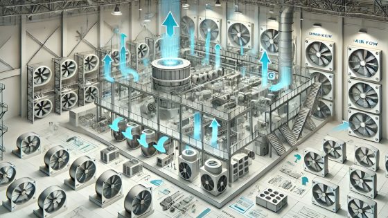 تهویه هوا در کارخانه و سوله